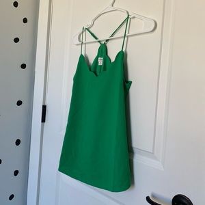 J. CREW size 0 scallop top